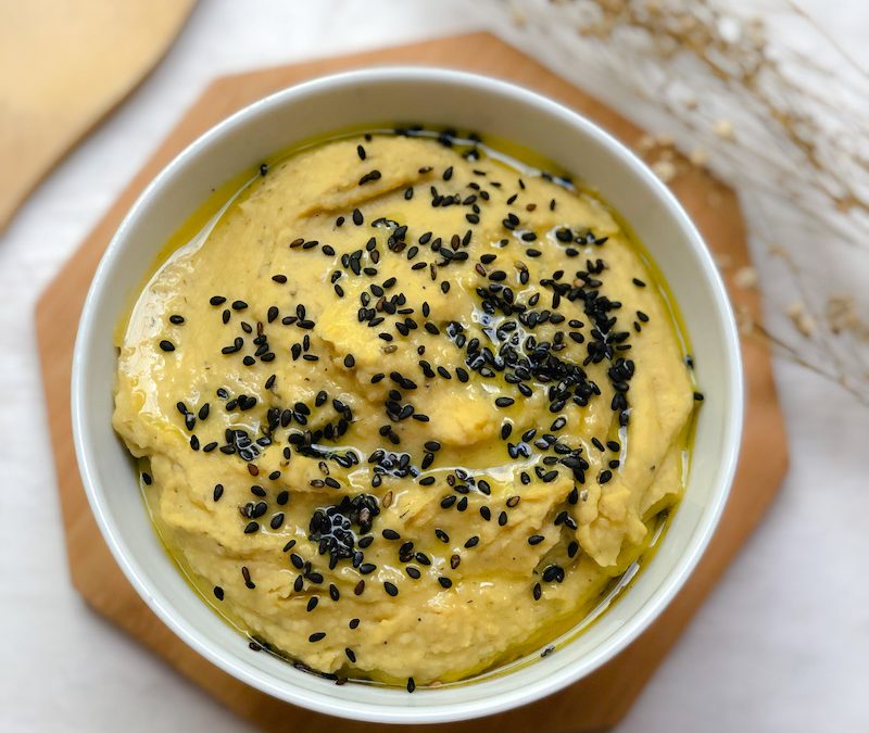 Hummus Casero con Ajonjolí Negro