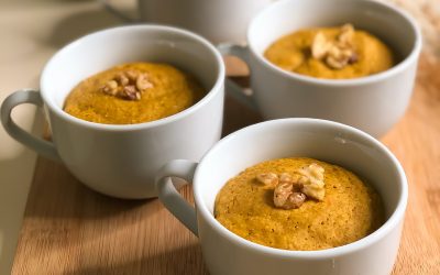 Mug Cakes de Quinoa & Zanahoria