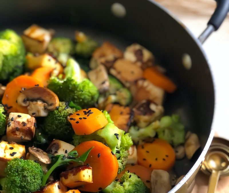 Vegetales Salteados con Tofu & Soya